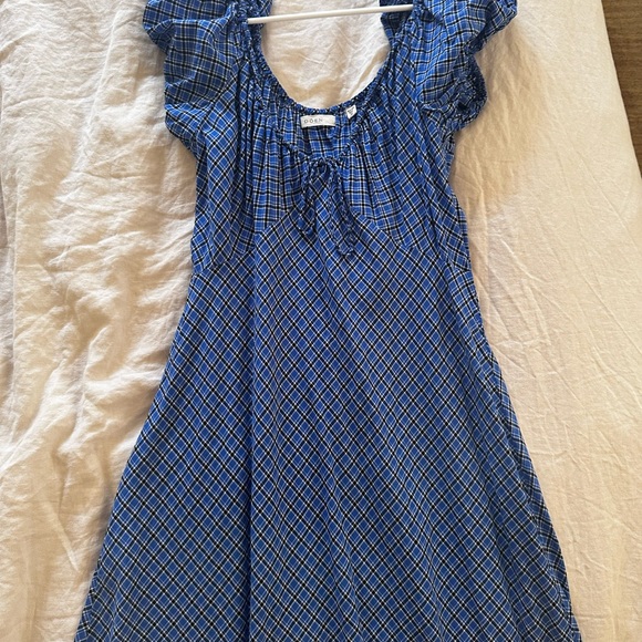 DÔEN Blue Plaid Dress - Picture 4 of 5